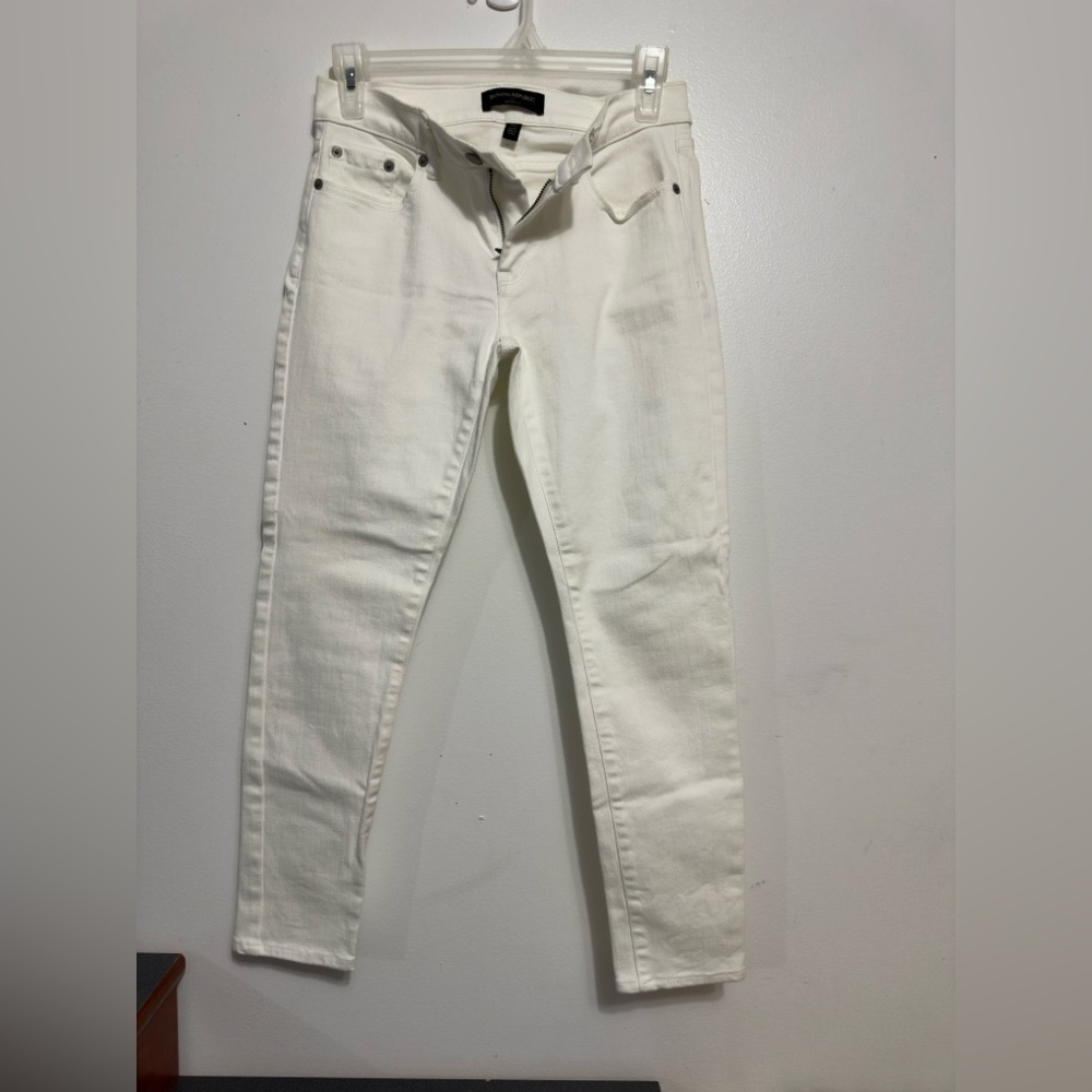 Banana Republic Ivory Skinny Fit Jeans